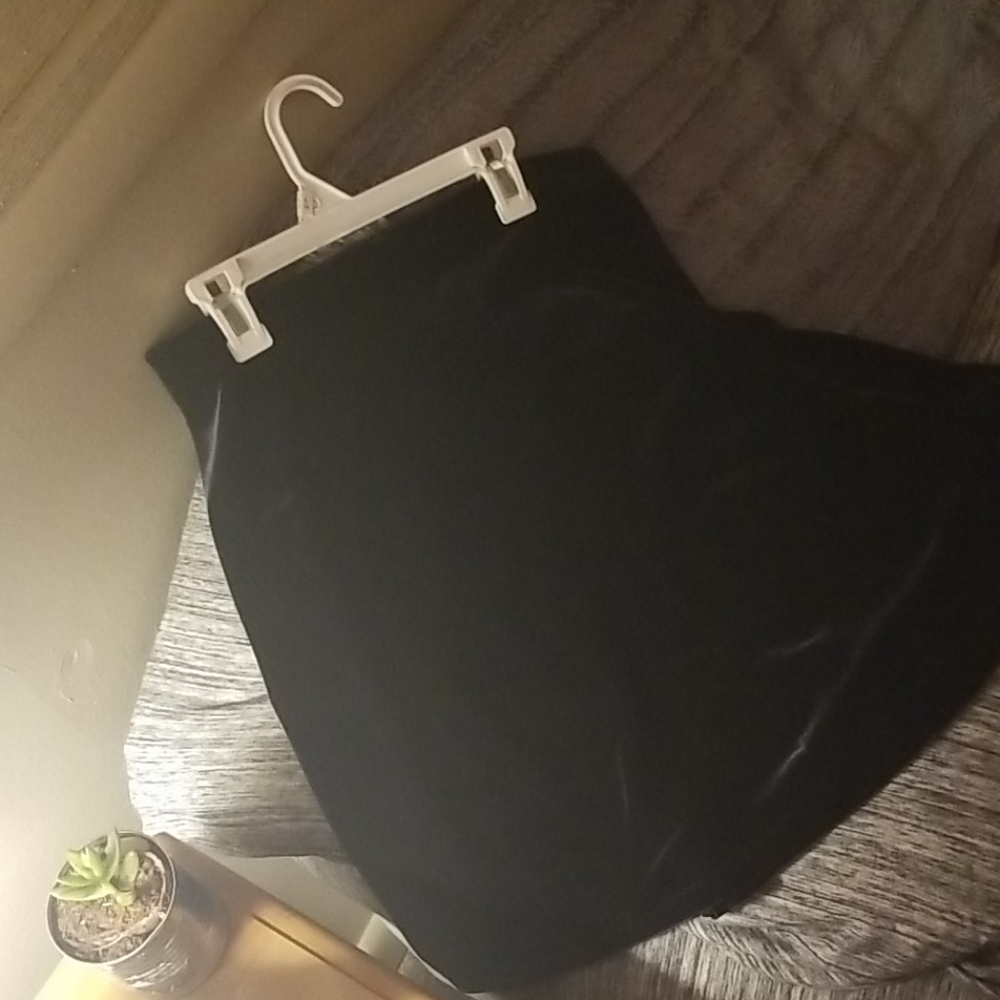 Black felt skirt